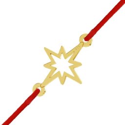 Martisor Bratara Argint 925 Placat Aur 24K Steaua Nordului