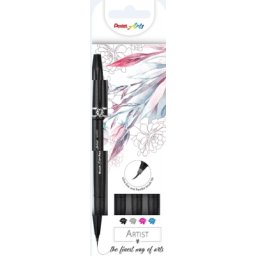 Marker caligrafic Brush Pen ultra fin Sign Pen Artist 4 buc/set Pentel