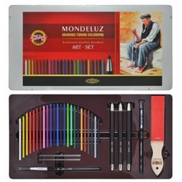 Set Aquarell Mondeluz, cutie metal, 32 piese/set Koh-I-Noor