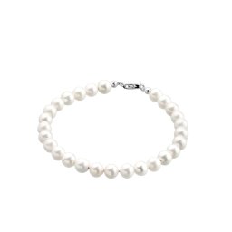 ELLI Brățară argintiu / alb perlat