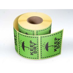 Etichete personalizate, KEEP DRY, 100x100 mm, 1000 buc rola