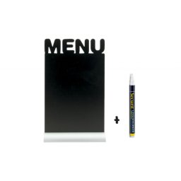 Tabla Meniu Masa cu Marker si Suport Aluminiu – 34.2x21 cm
