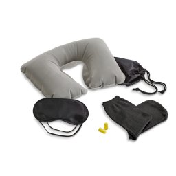 Set de calatorie 4 piese, Everestus, 20IAN2573, Negru, Poliester