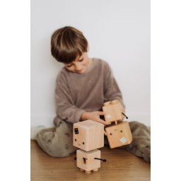Jucarie Robot din Lemn, set 2 buc