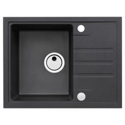 Chiuveta de bucatarie Alveus Intermezzo 30 G91, reversibila, 62 cm, Negru carbon