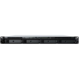 Network Attached Storage Synology 1U RackStation RS822RP+, Procesor AMD Ryzen™ V1500B, 2 GB DDR4, 4-Bay, 4 x Gigabit LAN, 2 x USB 3.2, 1 x eSATA, PCIe Expansion