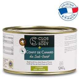 Clos Saint Sozy Confit de canard Pulpe de rata confiate 4 bucati 1.240 g IGP