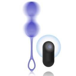 Mr Boss Dumas Vibrating Kegel Beads with Remote Purple