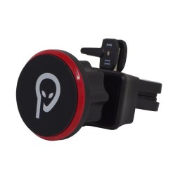 Suport auto magnetic , ventilatie prin clips magnetic 4 SuperMagneti N50 rotire 360, Negru