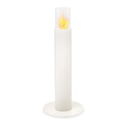 Blumfeldt Fiamme Pila, șemineu cu etanol, arzător din oțel inoxidabil, 0,5 litri, durata de ardere 4-5 h (GDW38-FiaPila-WH)