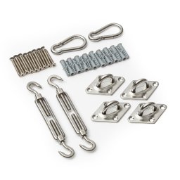 Bambuswald Set de montare pentru parasolar, din oțel inoxidabil, 24 de piese (SK-10069-001)