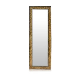 Casa Chic Norwich Oglindă dreptunghiulară din lemn 130 x 45 cm aspect de mozaic (GL-130X45-GLD)