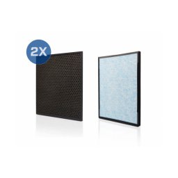 Set filtre 2 in 1 TRUE HEPA cu strat Nano Argint si Carbon Activ pentru purificatorul Clean Air Optima CA502Pro Mini