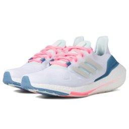 adidas Kids Ultraboost 22 (Big Kid) WhiteGrey OneAlmost Blue