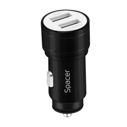 Incarcator auto 2 x USB 5V/3.1A, Spacer SPCC-DUO-02