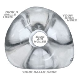 Oxballs TRI-SPORT XL 3-Ring Cocksling Clear