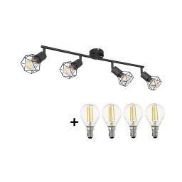 Spot LED Globo XARA 4xE14/6W/230V negru