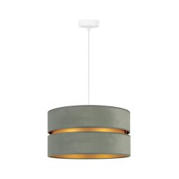 Lustră pe cablu Duolla DUO 1xE27/15W/230V d. 40 cm verde deschis/auriu