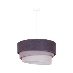 Lustră pe cablu Duolla TRIO 1xE27/15W/230V d. 45 cm antracit/gri/alb