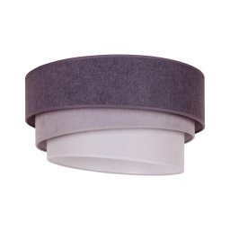 Duolla - Plafonieră TRIO 1xE27/15W/230V d. 45 cm antracit/gri/alb