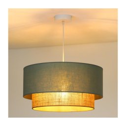 Lustră pe cablu Duolla BOHO 1xE27/15W/230V d. 45 cm verde/maro