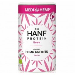 Proteina din canepa cu fructe, bio, 180g, Medihemp