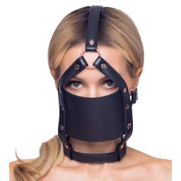 Bad Kitty Head Harness with a Gag Black