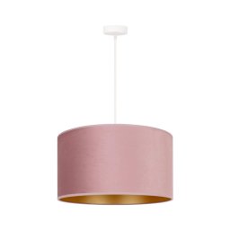 Lustră pe cablu Duolla ROLLER 1xE27/15W/230V d. 40 cm roz/auriu