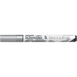 Marker metalic Chrome Schneider Paint-It 060, varf rotund 0.8 mm, efect oglinda