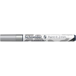 Marker metalic Chrome Schneider Paint-It 061, varf rotund 2 mm, efect oglinda