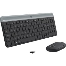 Kit periferice Logitech MK470 Slim Wireless Combo Graphite