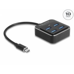 Hub USB USB 3.2 Gen2 type C la 4 x USB-A, Delock 64191