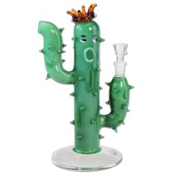 Black Leaf Bong din sticla Cactus cu coroana 28cm