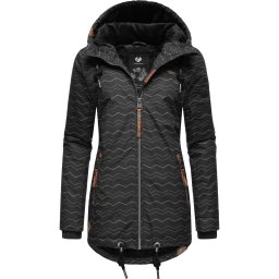 Ragwear Geacă de iarnă 'Zuzka' bronz / negru