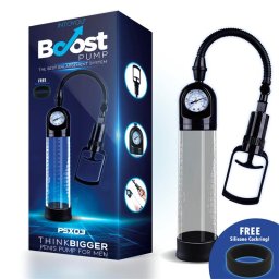 InToYou Boost Manual Penis Pump with Valve PSX03 Crystal