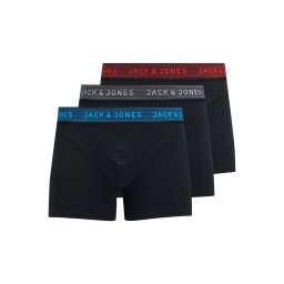 JACK & JONES Boxeri albastru / gri / roșu / negru