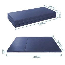 Set saltea yumeiho 200x120x5 cm bleumarin