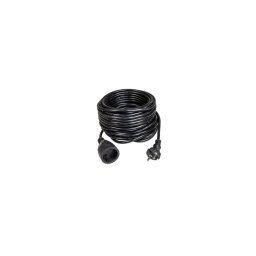 Prelungitor Cupla Si Stecher Cauciuc , Cablu Negru 2x1 30M