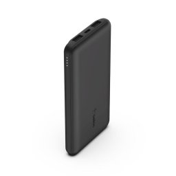 Baterie externa 10000 mAh, Type-C/USB, 15W, Cablu 15 cm, Negru