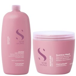 Kit pentru hidratare Alfaparf Semi di Lino Moisture Nutritive, Salon Size