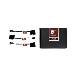 Accesoriu ventilatoare / radiatoare 4-pin Molex Male - 3-pin Fan Male Black