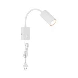 Lampă de perete flexibilă ROBBY 1xGU10/25W/230V albă Globo 57911WW