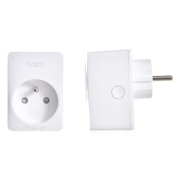 Prize inteligente Tapo P100(2-pack) Schuko x 1, 10 A, Bluetooth, WiFi, priza franceza alb