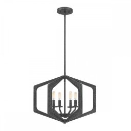Lustră Vanguard, metal negru, D:51,2 cm, 4xE14, QZ-VANGUARD-4P-OK