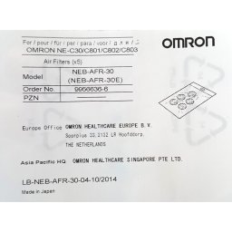 Filtre de aer pentru aparatele cu aerosoli Omron CompAIR C30, C801, C802, C803, fabricate in Japonia