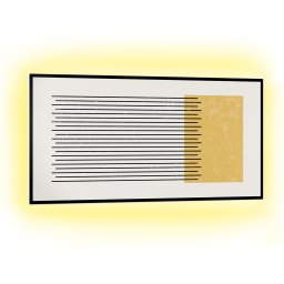Klarstein Mojave1000 smart, încălzitor inteligent, 2 în 1, Convector cu infraroșu, 120x60cm, 1000W, iluminat RGB (HTR10-MojaveS1000Geo)