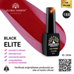 Oja semipermanenta BLACK ELITE, Global Fashion 8 ml, 188