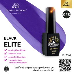 Oja semipermanenta BLACK ELITE, Global Fashion 8 ml, 058