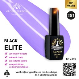 Oja semipermanenta BLACK ELITE, Global Fashion 8 ml, 251