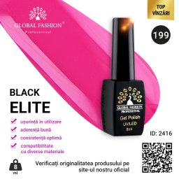 Oja semipermanenta BLACK ELITE, Global Fashion 8 ml, 199